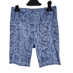 Athletic Works Blue Snake Print Biker Shorts Womens size XS 0-2